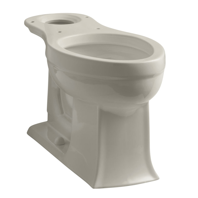 Archer Comfort Height Chair-Height Elongated Toilet Bowl, Banc de sable