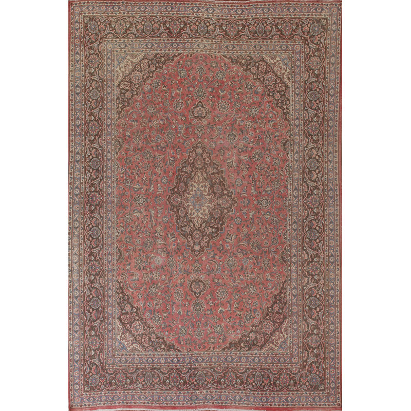 Traditional Pink   Area Rug 10x12