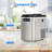 Countertop Ice Makers Machine with Basket and Scoop, 38lbs/24h Soft Chewable Pellet Ice, One-click Operation