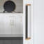 Paquet de 10 poignées d'armoire à trou central de 7,5 po avec poignées d'armoire de cuisine en métal noir et champagne-116038961-116038964