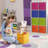 Sorbus 13-inch Storage Bins - Collapsible Fabric Storage Cubes with Handles, 12 Pack - Bright Rainbow-378596870-378596869