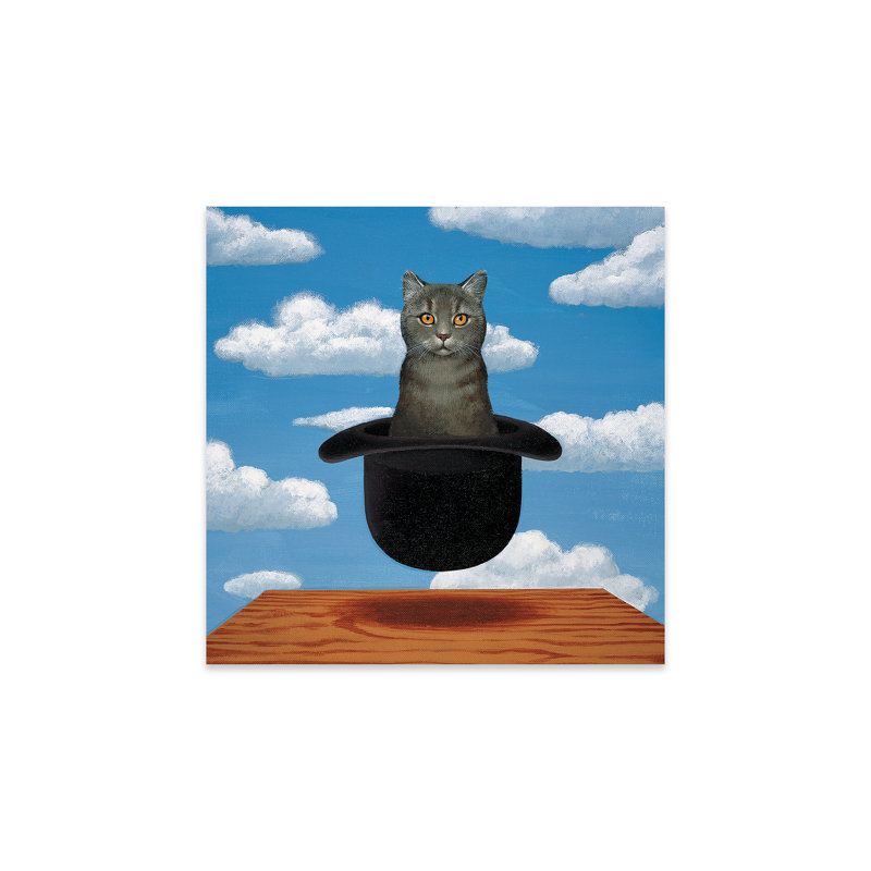 " Magritte Cat " Painting