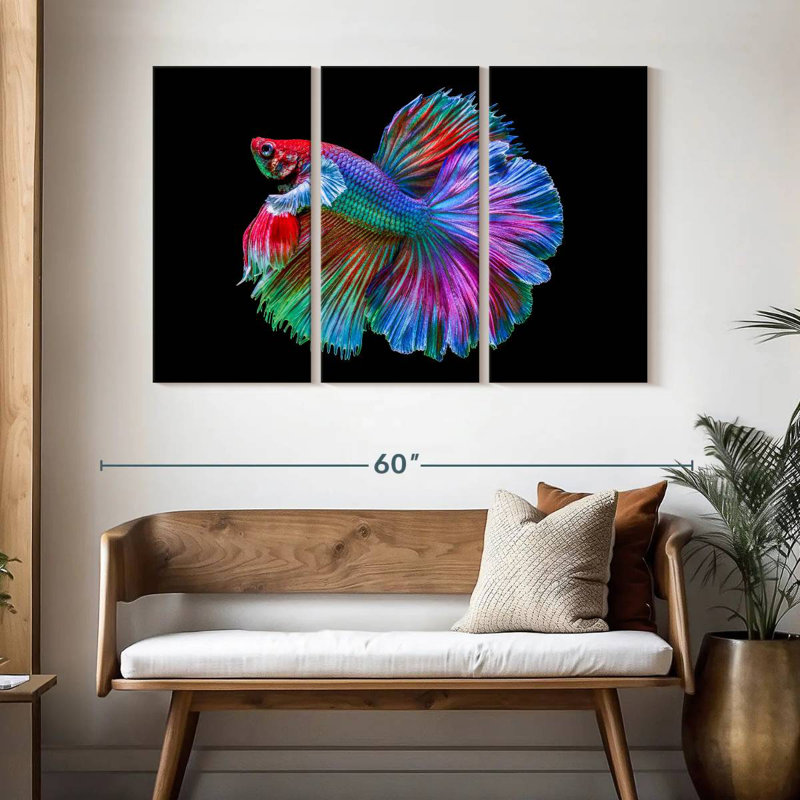 Brampt Chromatic Betta Fish, 32" H x 50" W