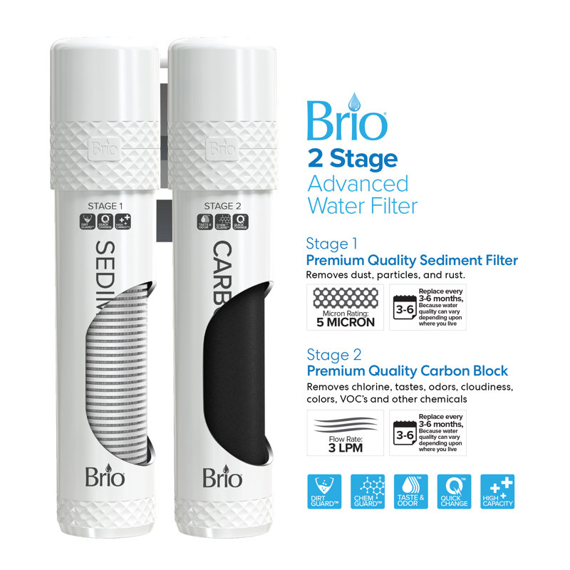 Brio Black Stainless Steel Bottom Loading Water Cooler Dispenser