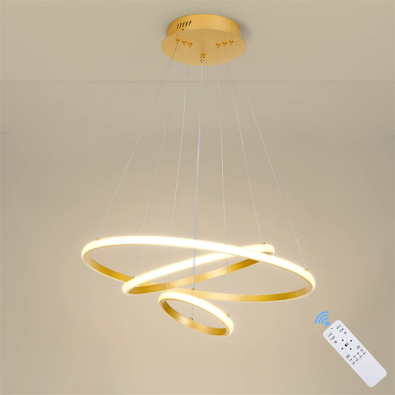 Aleathia 3 - Light Glod LED Kitchen Island Pendant