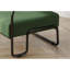 Fauteuil de salon en fer, fauteuil individuel paresseux, fauteuil de balcon (couleur: vert)