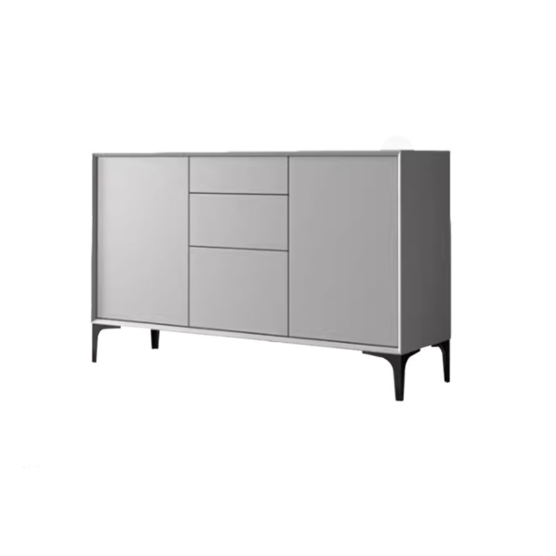 Nordic Minimalist Style Sideboard, Light Gray, 31.49" H x 47.24" W x 15.75" D