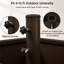 Heavy-Duty 150kg Weight Capacity Portable Umbrella Base with Wheels 
