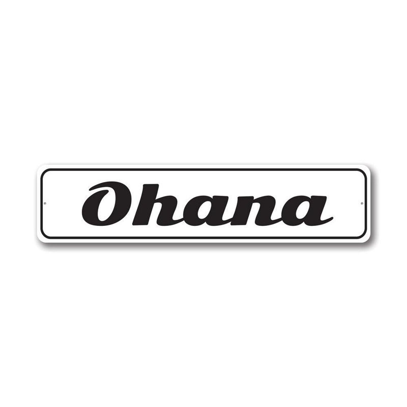Plaque en aluminium Ohana, H 6 po x l 24 po x P 0,06 po