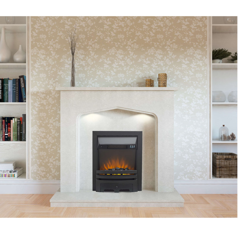 Diesel Belfry Heating 48 cm W Electric Fireplace Insert with 4000 BTU, Black