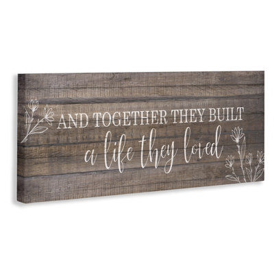 Together They Built a Life Canvas Wall Art, design by Kim Allen