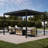 88H Metal Frame Pergola with Adjustable Louvered Roof-102977764-98497148