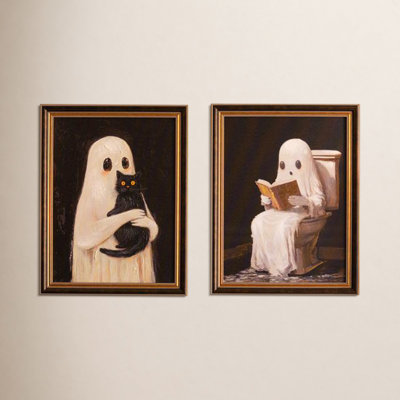 Halloween Ghosts 2-Piece Painting Set