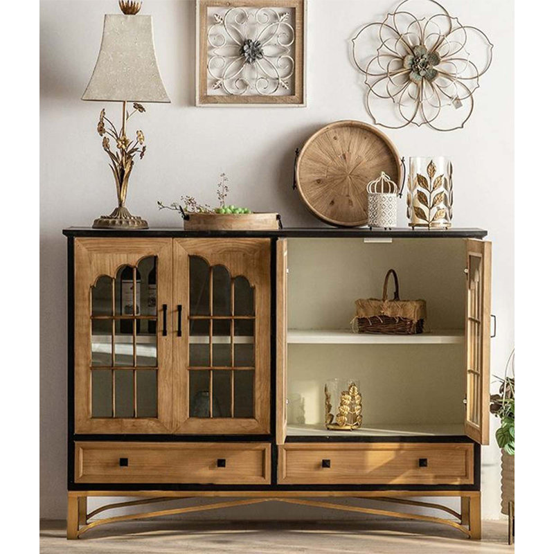 Armoire de rangement style français en pin
