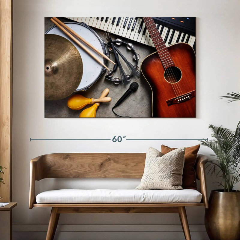 Abarca Musical Instruments Medley, 34" H x 51" W