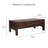 Essence Walnut Haze Solid Wood Coffee Table with Integrated Storage Drawer