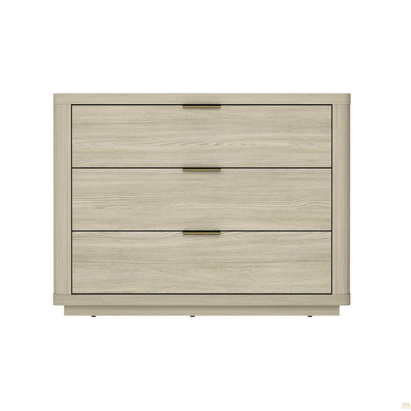 Table de chevet 32 po (3 tiroirs), Naturel