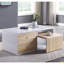 Table basse rectangulaire avec table coulissante