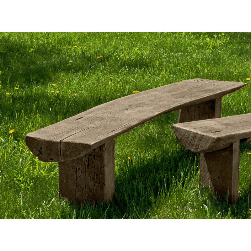 Grand banc Beauvais, H 16 po x l 43,5 po x P 13,25 po, Pierre grise