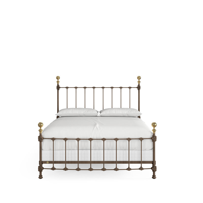 151 Palatial Bed | Complete Standard, California King, Gunmetal/Antique Gold