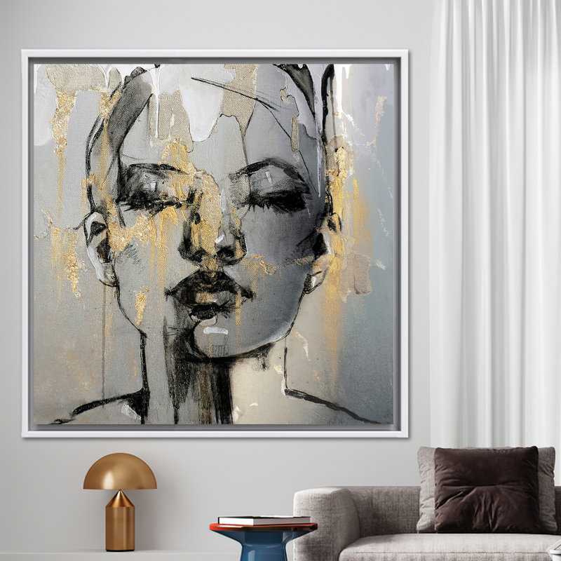 Print on Canvas, 80 cm H x 80 cm W, White, Framed Print without Mat