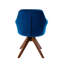Fauteuil pivotant rembourré en velours-61798413