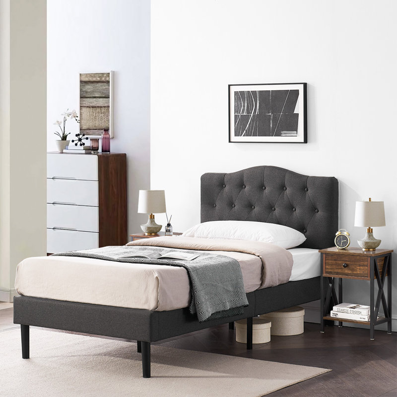 Kempst Steel Piece Bedroom Set, Brown, Twin