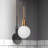 Linear Knurl 1 - Light Sphere Pendant-633034894