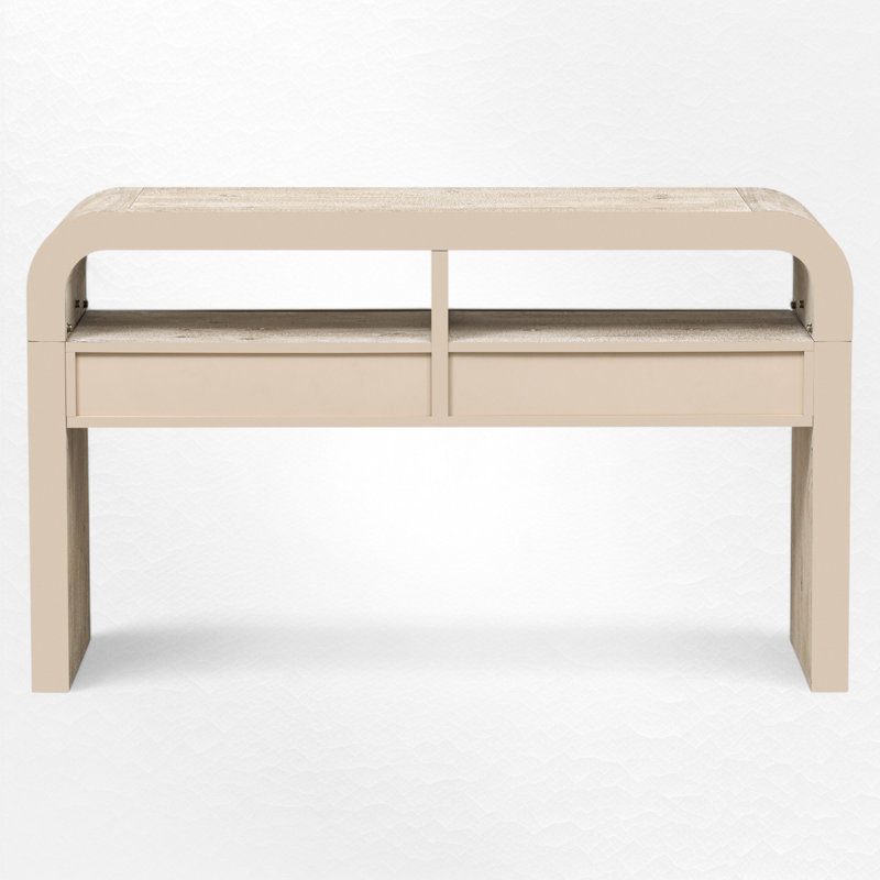 52.03" Console Table, Natural Wood Wash