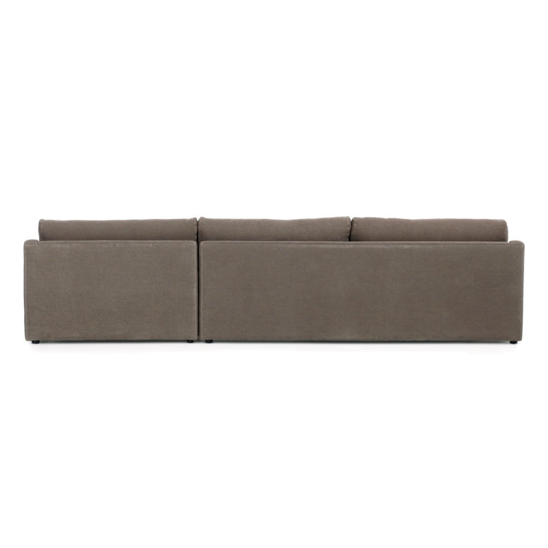 Aurelia 2-Piece Sectional, Boatway Coffee Linen, Right Hand Facing