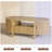 47.2'' Oval Coffee Table With Storage, Fluted Accent Center Table With Draw And Sliding Tambour Doors-1925512535