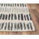 Tapis rayé en laine touffeté à la main ivoire / gris