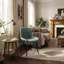 Chaise d'appoint rembourrée en similicuir Chardee-563054735