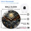 Horloge murale Batthema pour décoration d'Halloween - Horloge murale 12 po