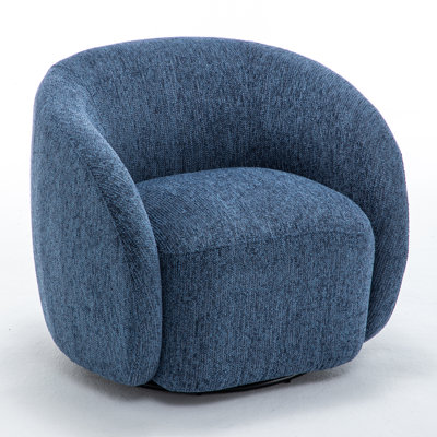 Aunna Upholstered Swivel Barrel Chair
