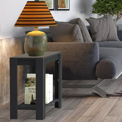 Solid Wood Top End Table