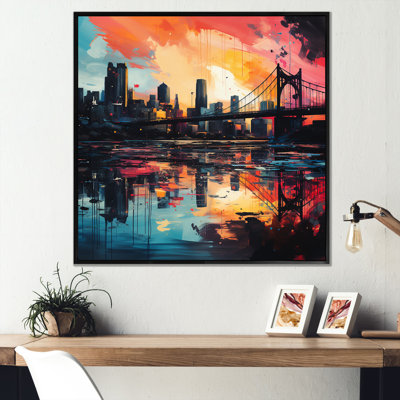 Colorful Pittsburgh Cityscape - Pittsburgh Wall Art