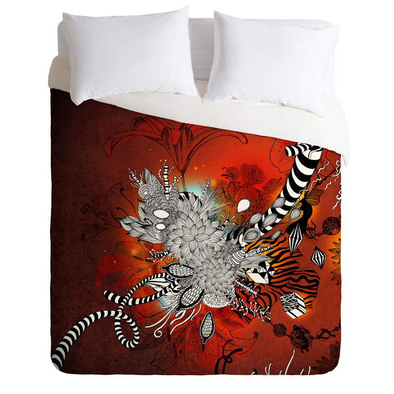 Housse de couette légère Wild Lilly, Housse de couette pour lit simple