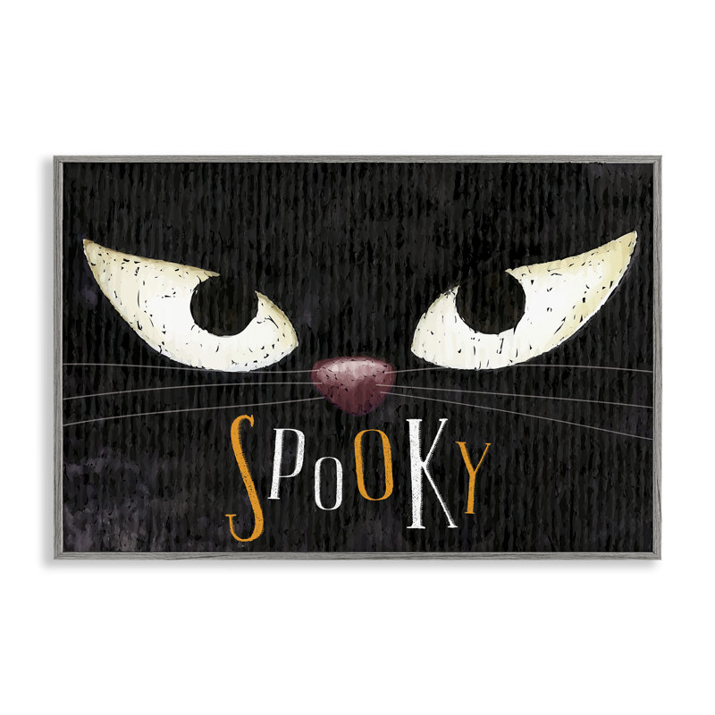 «Spooky Cat Eyes», estampe numérique par Nicole DeCamp, Estampe numérique Farmhouse, H 12 po x l 18 po