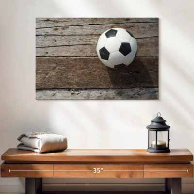 Sireci Soccer Ball On Wood