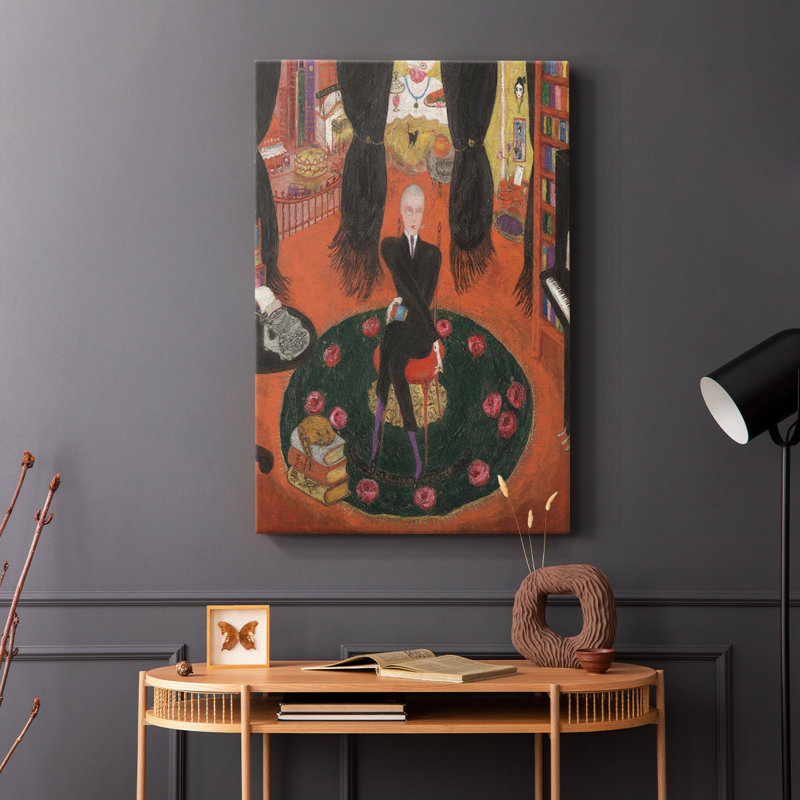 Reproduction de portrait rétro Lxxxxi - galerie enveloppée de cavas, H 48 po x l 32 po