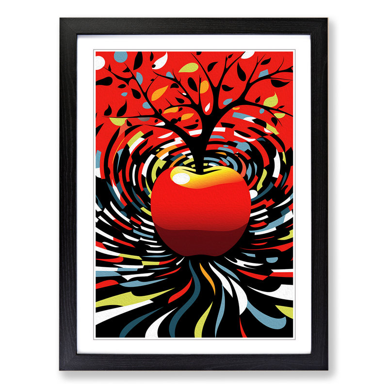 Single Picture Frame Wall Art, 34cm H x 25cm W, Black Framed