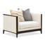 Fauteuil Belmont Place - crème / espresso