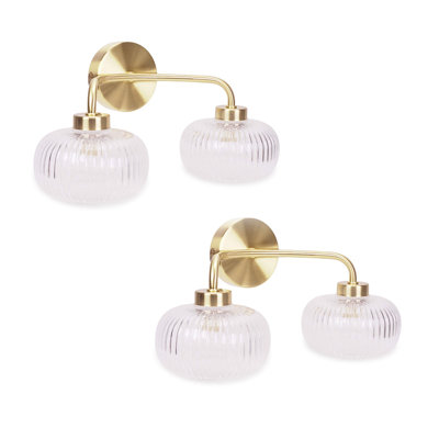 Aniva Glass Armed Sconce