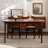 Brown Oval Solid Wood Dining Table