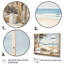 «Beachside Cottage Charm I - Coastal Windows», art mural-412995301-412995324