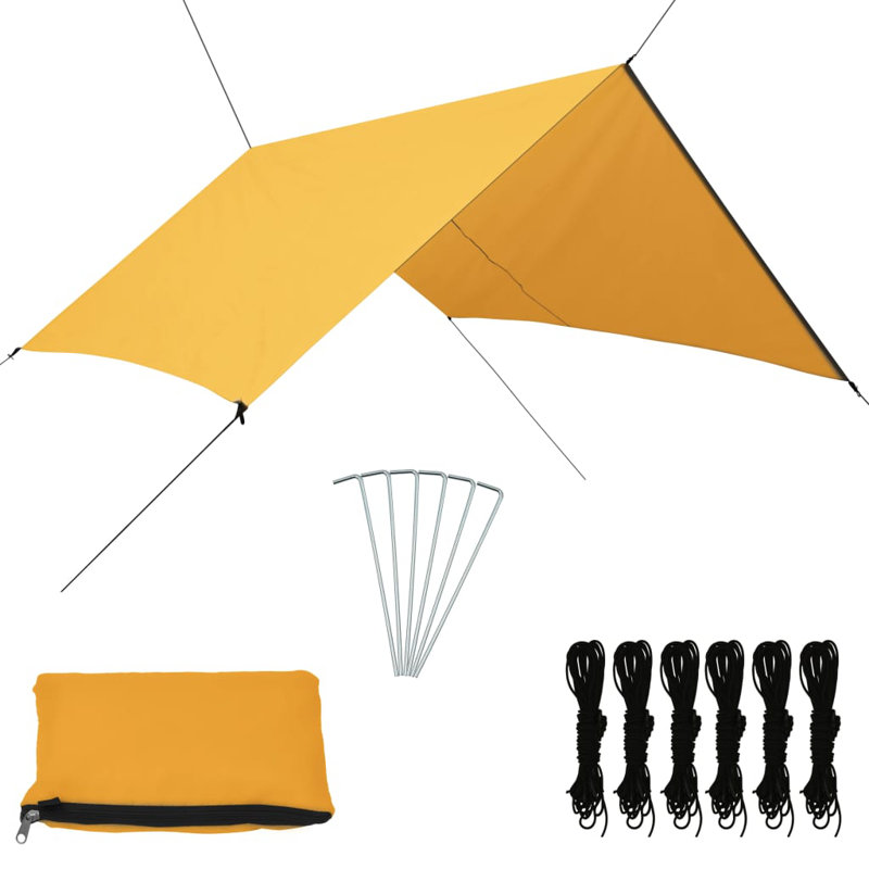 Erenay 2.85m x 3m Rectangular Shade Sail, Yellow