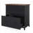 2-Drawer File Cabinet, Rustic Filing Cabinet For Home Office