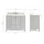 Ensemble de meuble-lavabo simple 43 po Cambridge-302232325-346022283