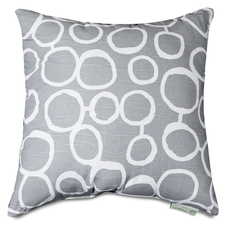 Coussin en coton Fusion, H 20 po x l 20 po, Gris